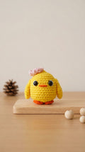 Llavero Pollito con Moñito