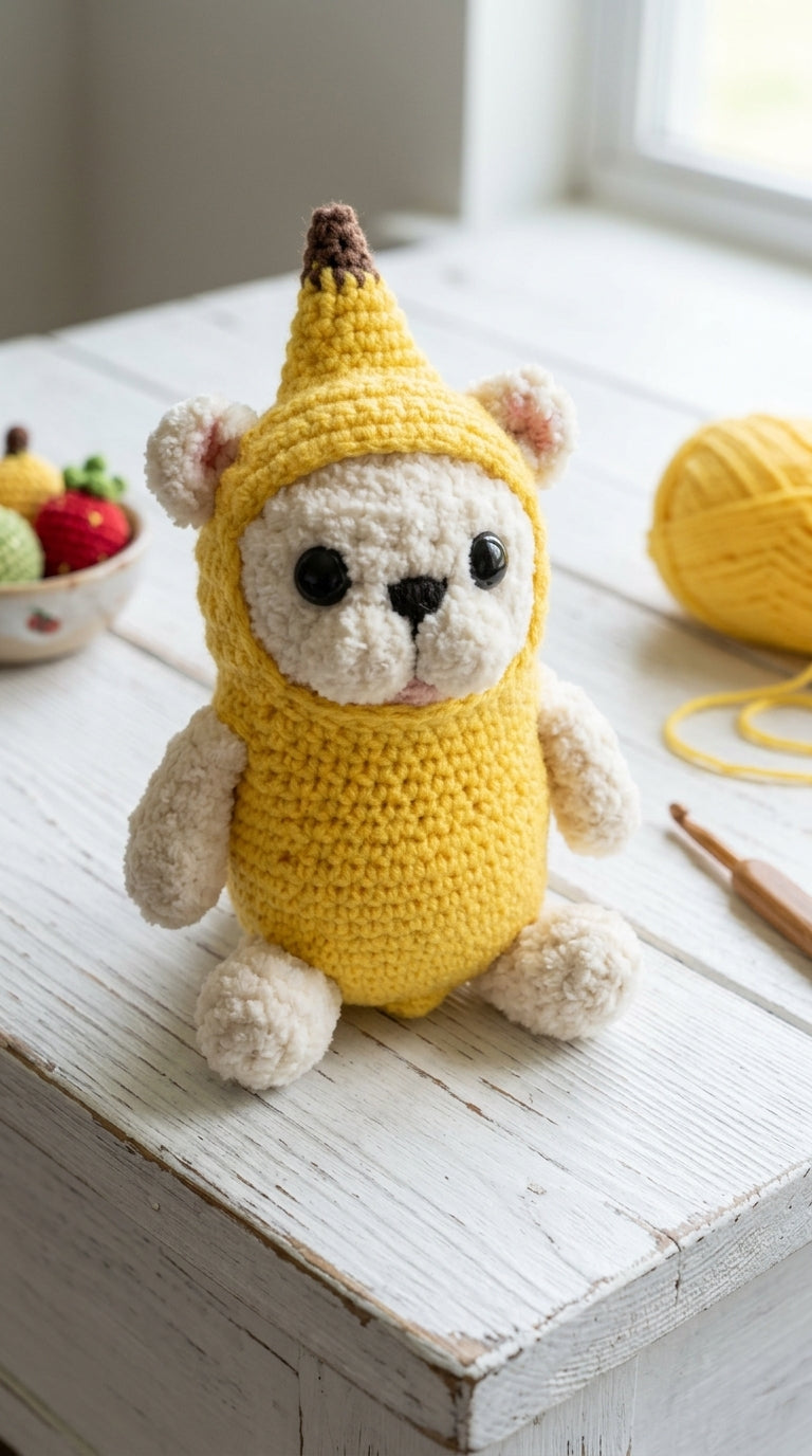 Peluche de Piblle disfrazado de plátano