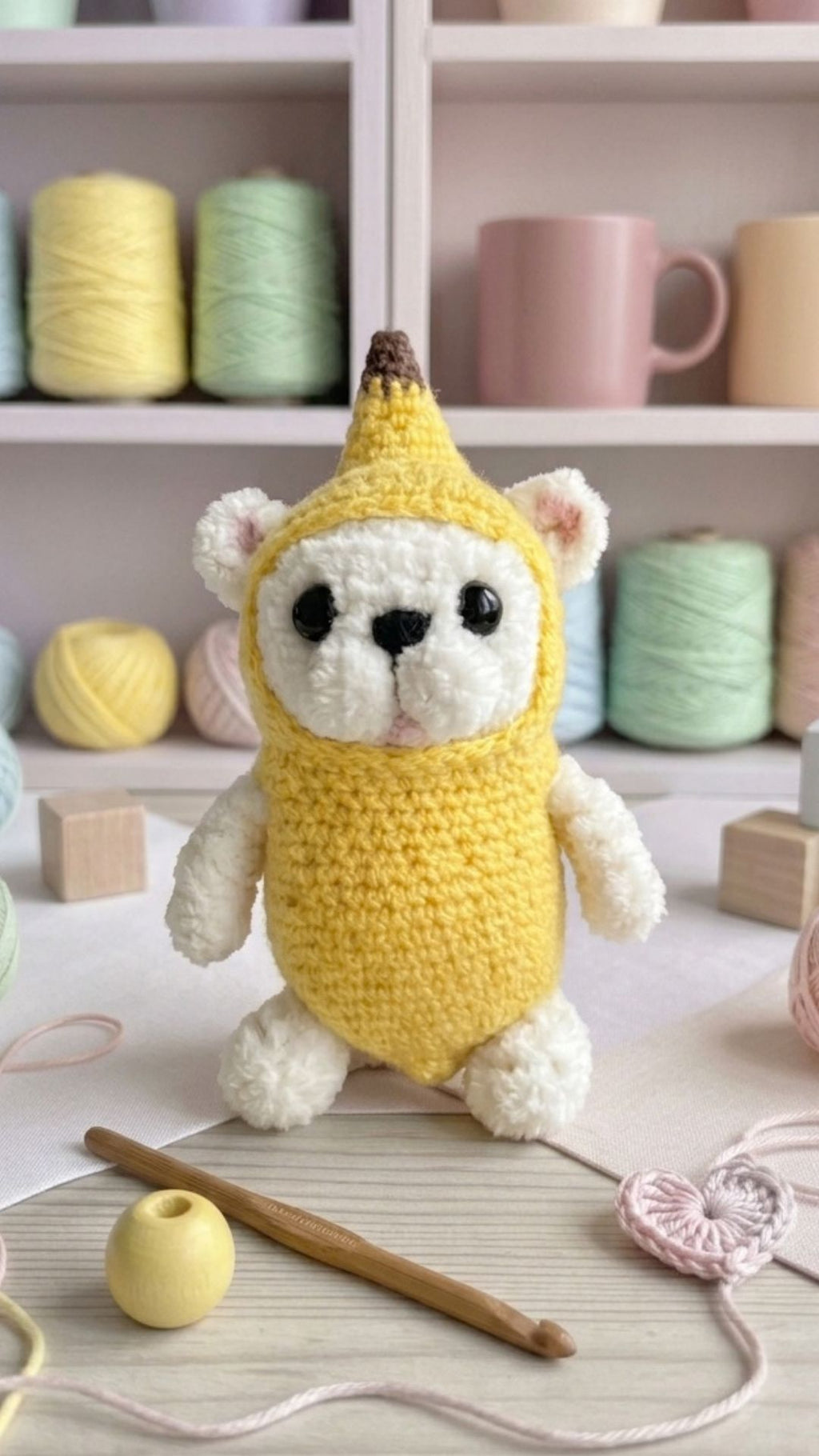 Peluche de Piblle disfrazado de plátano